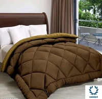 SIE STORE 250 GSM Luxury Premium Microfiber  Soft Reversable  DOUBLE BED (90*100 INCH) All Season Comforte_Blanket/RAJAI/Quilt(Cocoa Coffee &  Brown - Free Size, Microfabric, Rajai, Pack of1, Cocoa Coffee / Brown